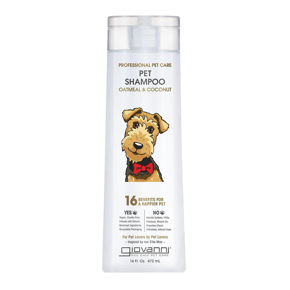 Giovanni Professional Pet Shampoo, Oatmeal And Coconut, 16 Oz
